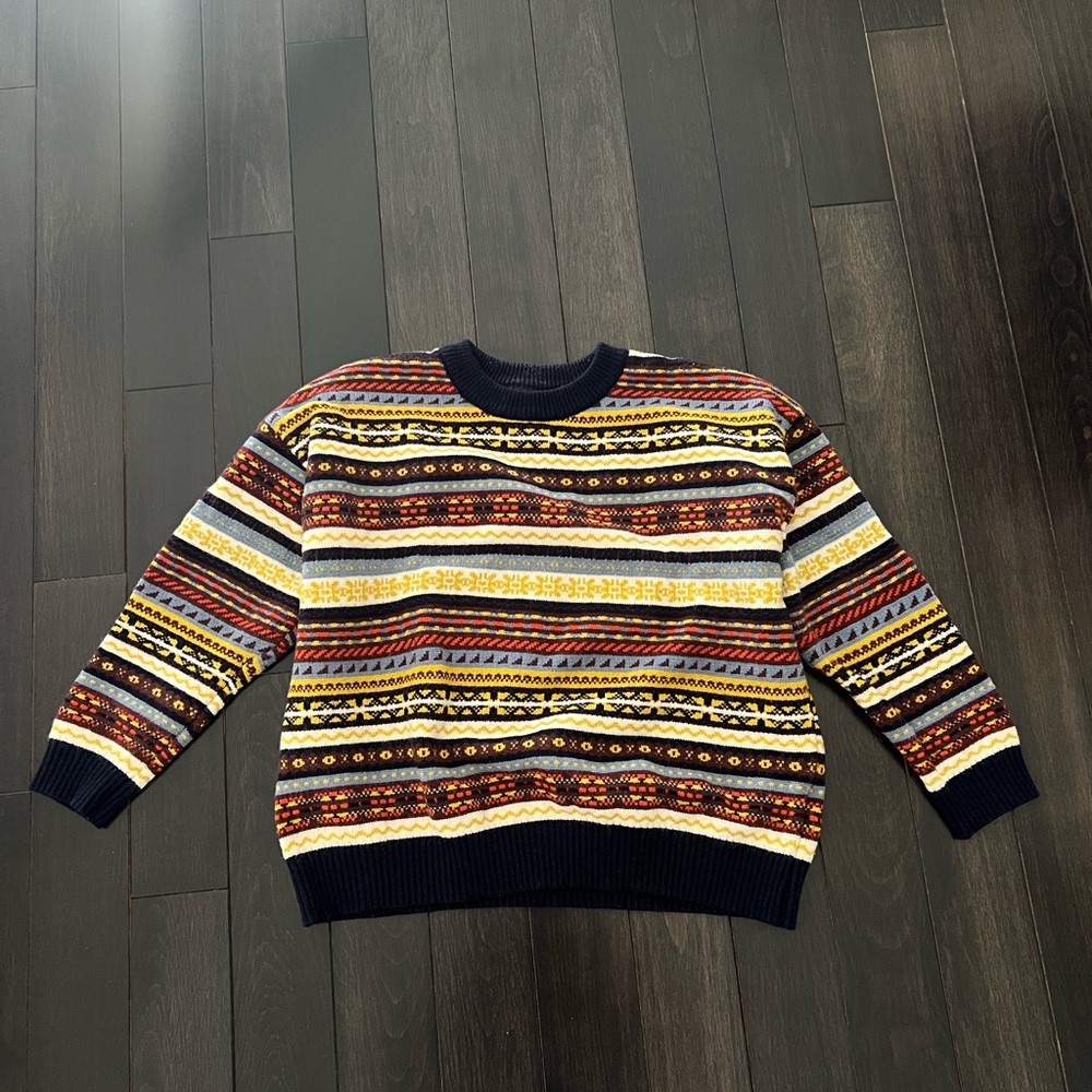 Multicolor Patterned Sweater